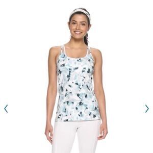 Gaiam Shine Isabelle Built-In Bra Tank S Bright White